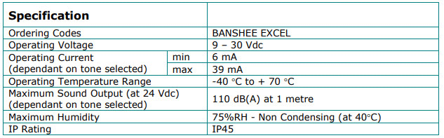BITHEE EXCEL,Còi báo thường Hochiki