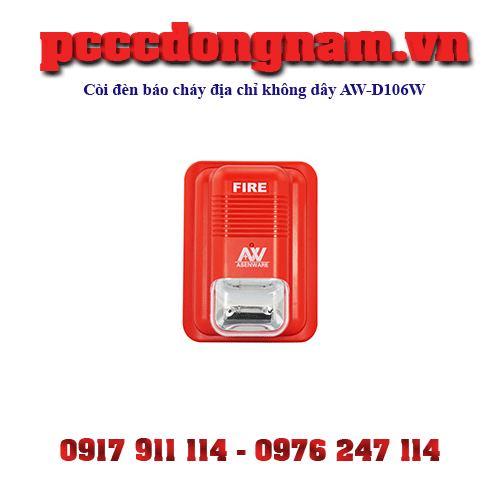 Còi đèn báo cháy địa chỉ không dây AW-D106W