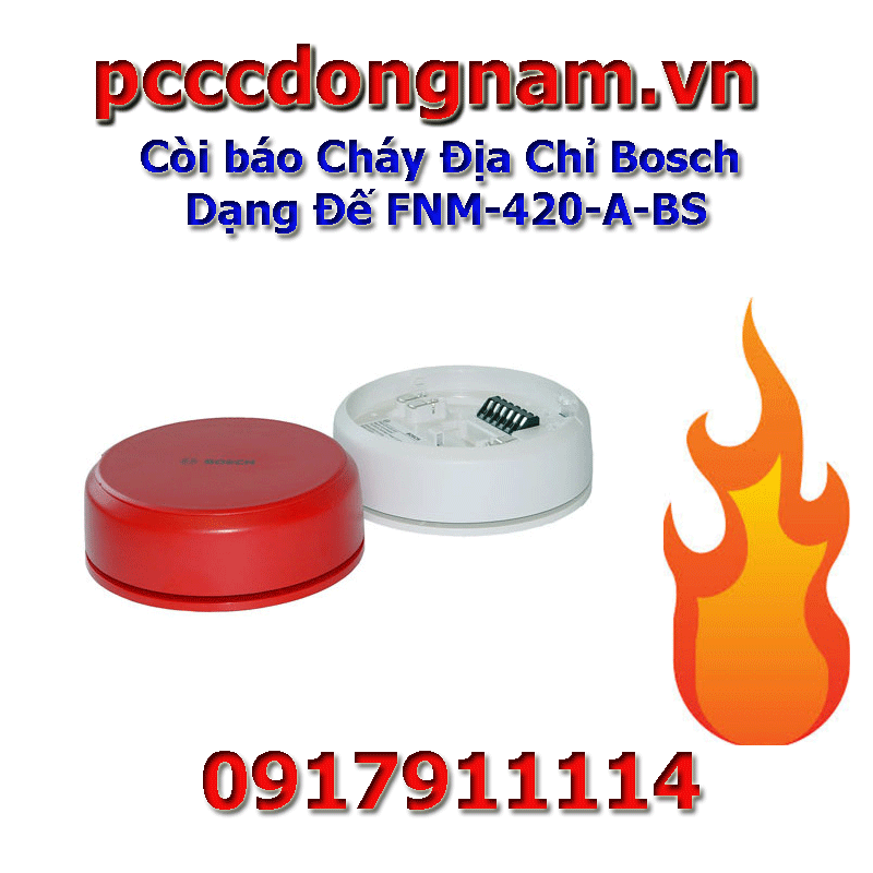 Còi báo Cháy Địa Chỉ Bosch Dạng Đế FNM‑420‑A‑BS