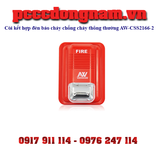 Còi kết hợp đèn báo cháy chống cháy thông thường AW-CSS2166-2