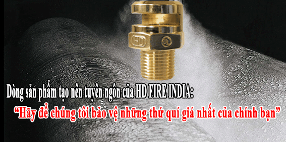 ĐẦU PHUN MÀN NGĂN LÀM MÁT BÌNH CHỨA TS, TSS HD FIRE INDIA