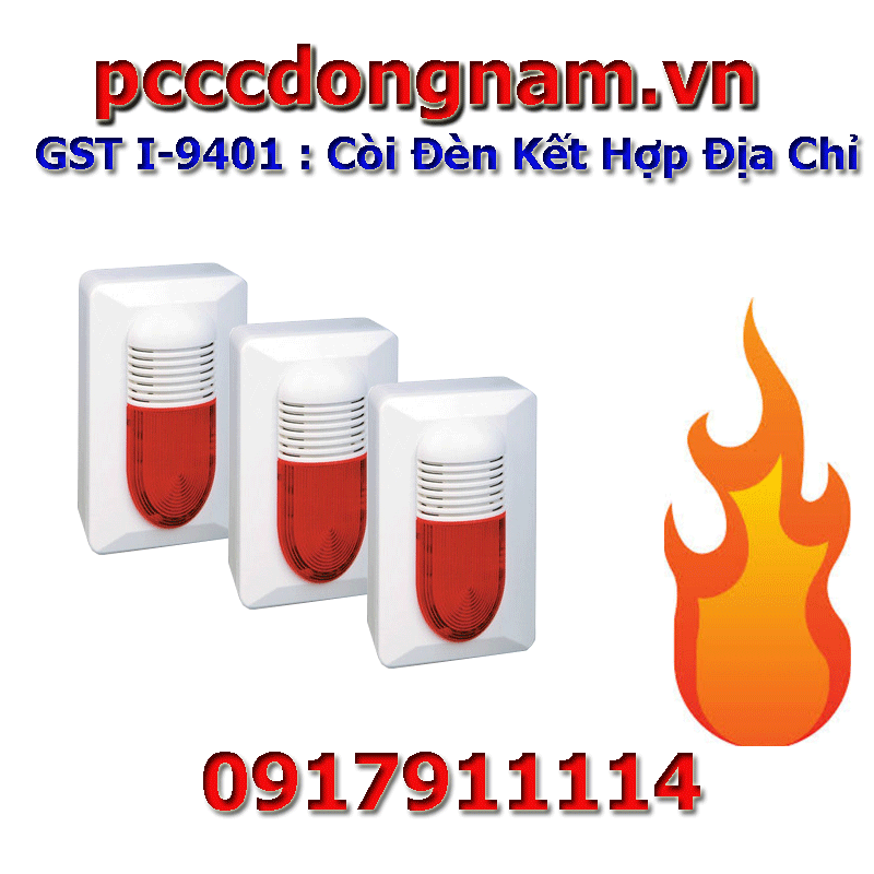 GST I-9401 : Còi Đèn Kết Hợp Địa Chỉ, Thiết Bị Báo Cháy Tốt Nhất Tp HCM