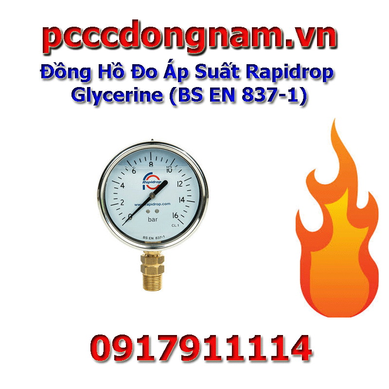 Đồng Hồ Đo Áp Suất Rapidrop Glycerine (BS EN 837-1) Đồng Hồ Đo Áp Suất Rapidrop Glycerine (BS EN 837-1)