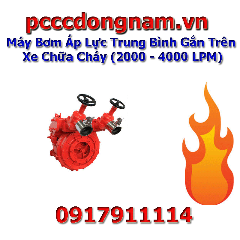 Máy Bơm Áp Lực Trung Bình Gắn Trên Xe Chữa Cháy (2000 - 4000 LPM)