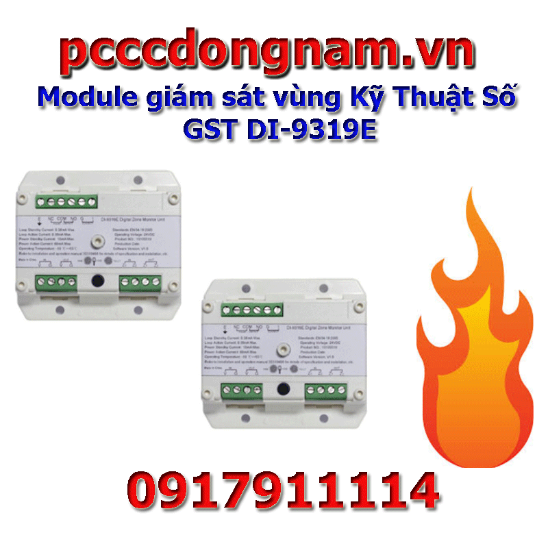 Module Điều Khiển Báo Cháy, Module giám sát vùng Kỹ Thuật Số GST DI-9319E