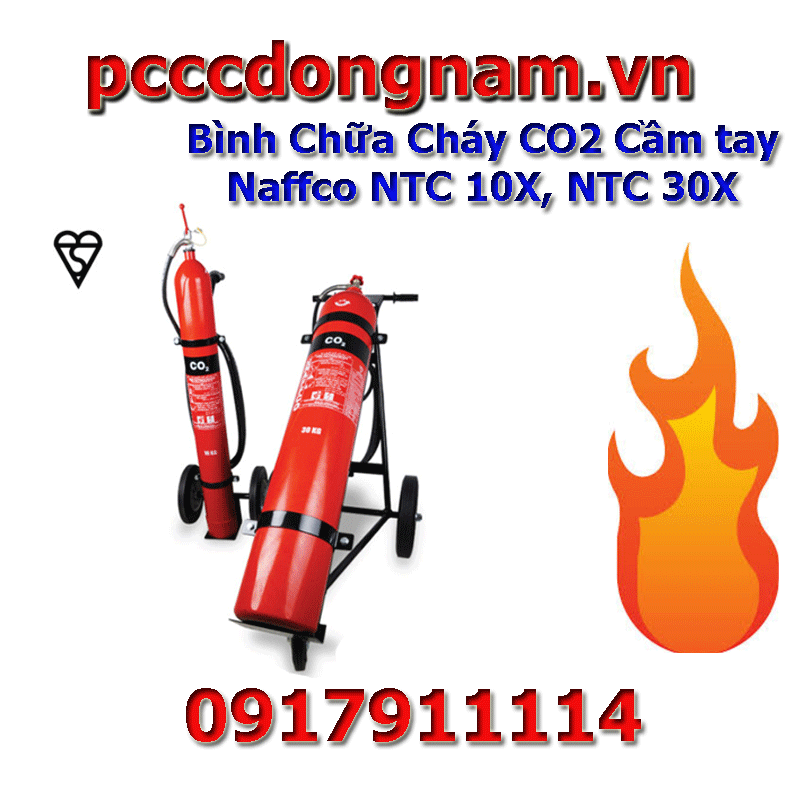Bình Chữa Cháy CO2 Naffco (NTC 10X, NTC 30X) - Chuẩn Kitemark
