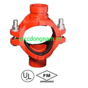 Quang nhánh treo ống chéo có rãnh (Mechanical cross with grooved branches)