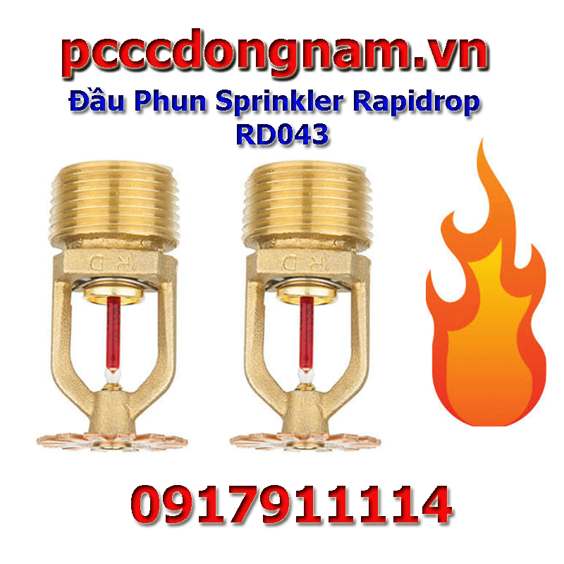 Đầu Phun Sprinkler Rapidrop RD043, Đầu Phun Tyco Ty325 Đầu Phun Sprinkler Rapidrop RD043, Đầu Phun Tyco Ty325