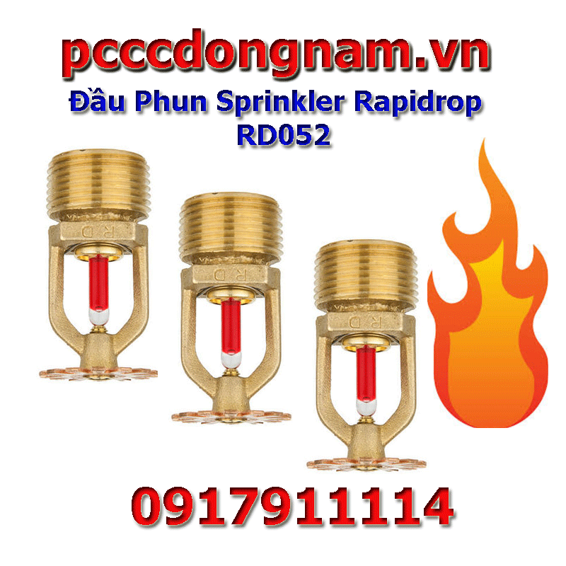 RD052 : Đầu Phun Rapidrop Hướng Xuống Phản Ứng Tiêu Chuẩn
