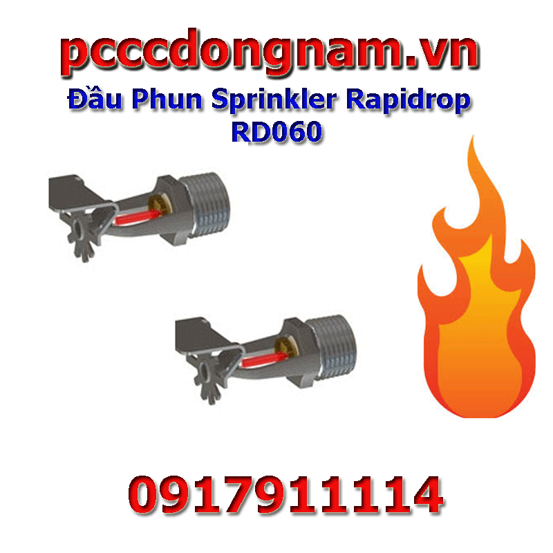 RD060 : Đầu phun Sprinkler Hướng Ngang Phản Ứng Tiêu Chuẩn ( Ty325)
