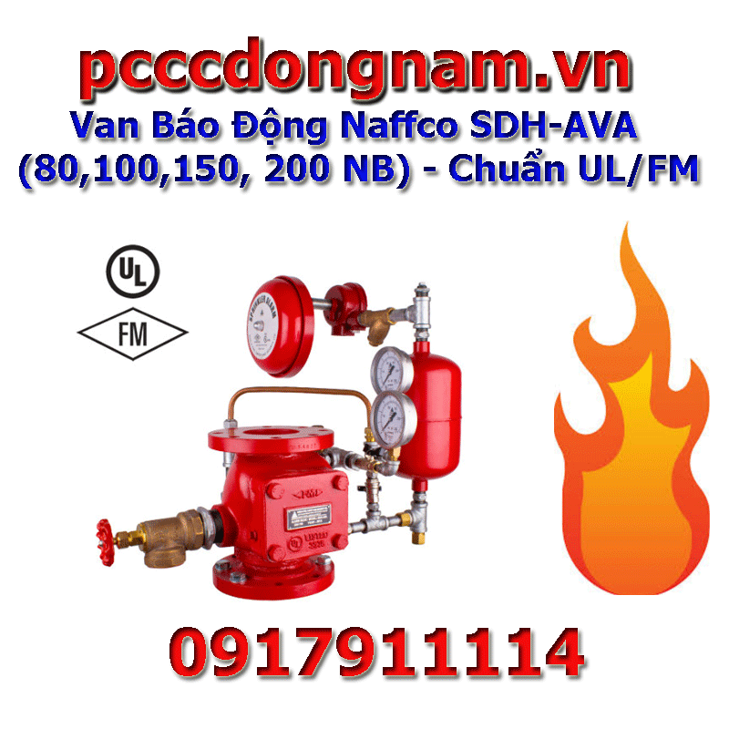 Van Báo Động Naffco SDH-AVA (80,100,150, 200 NB) - Chuẩn UL/FM
