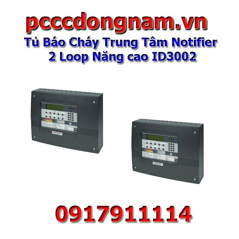 Tủ Báo Cháy Trung Tâm Notifier 2 Loop Năng cao ID3002