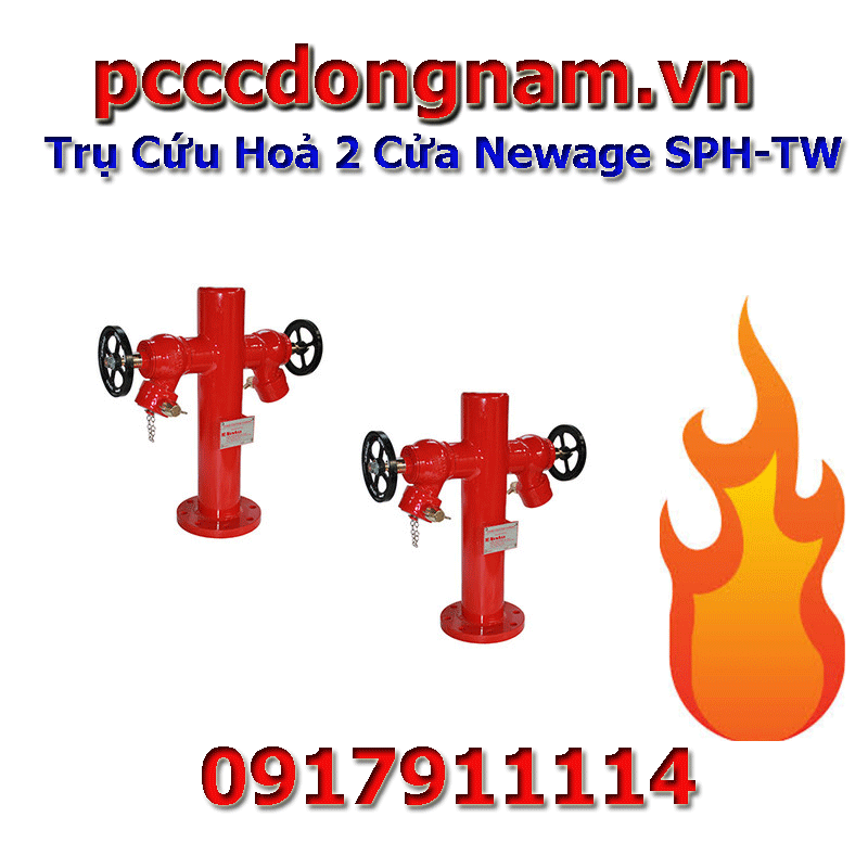 Trụ Cứu Hoả 2 Cửa Newage SPH-TW, Báo giá trụ cứu hỏa dn100 mới nhất