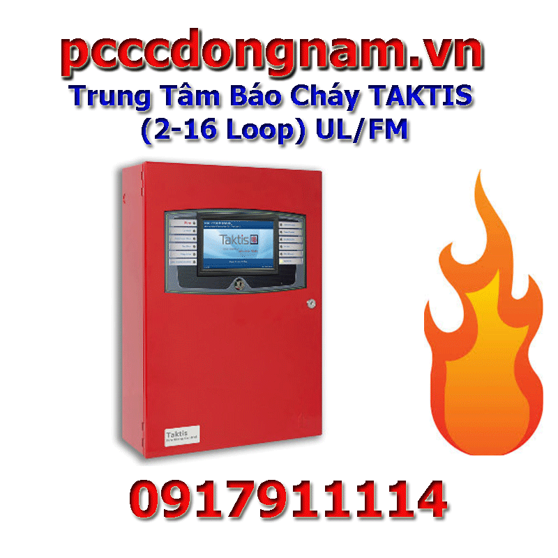 Trung Tâm Báo Cháy TAKTIS (2-16 Loop)-Thiết Bị báo Cháy UL/FM