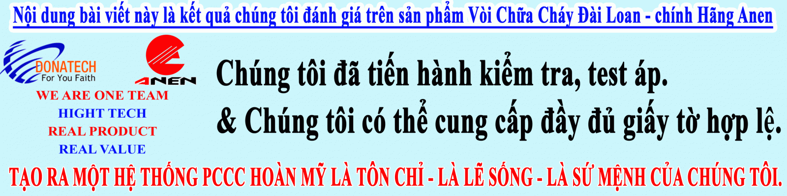 VÒI CHỮA CHÁY ĐÀI LOAN - CHÍNH HÃNG ANEN