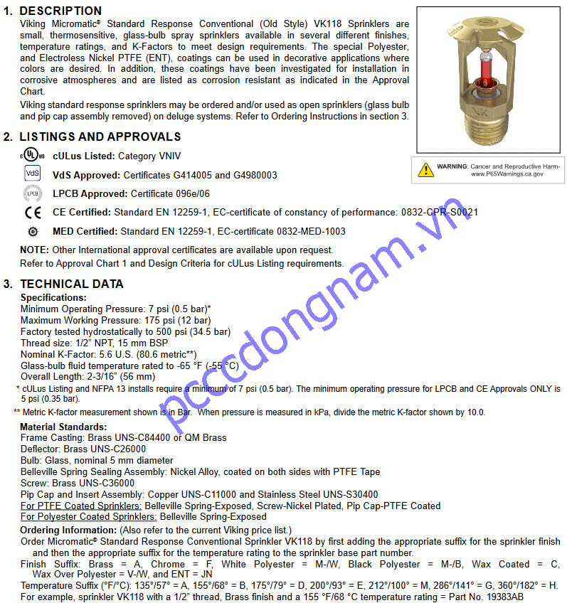 VK118,Viking Genuine Micromatic Standard Nozzle VK118,Viking Genuine Micromatic Standard Nozzle