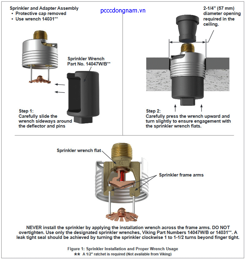 VK492 Đầu phun nước Viking phản ứng tiêu chuẩn che giấu k5.6
