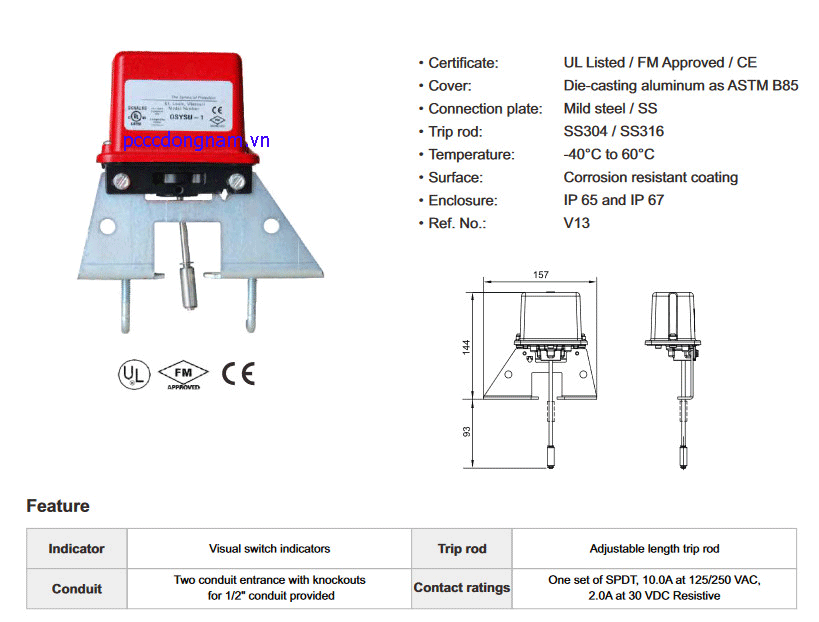 Van cổng, Công tắc giám sát van cổng