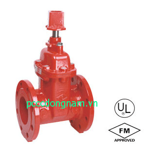 Van cổng, gate valve, van cổng mặt bích ty chìm núm NRS