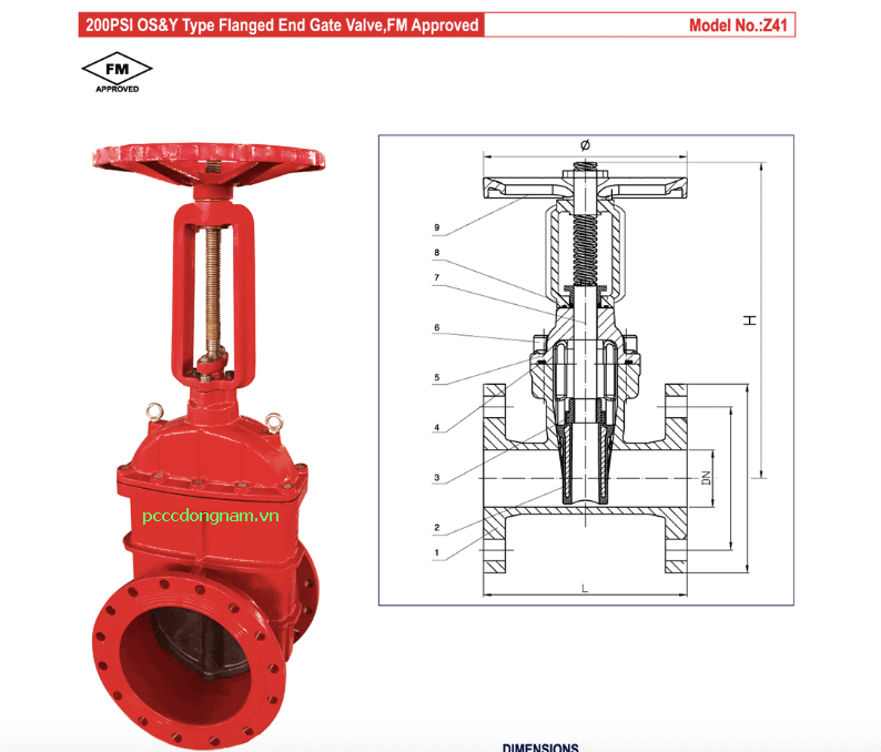 Van cổng ty nổi Z41 Van cổng mặt bích