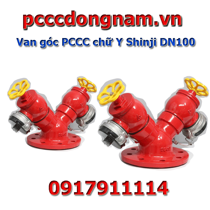 Van góc PCCC chữ Y Shinji DN100 - Thiết bị chữa cháy Đông Nam