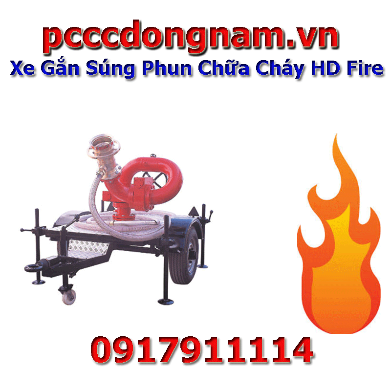 Xe Đẩy Súng phun Chữa Cháy HD Fire - Thiết Bị Chữa Cháy Di Động