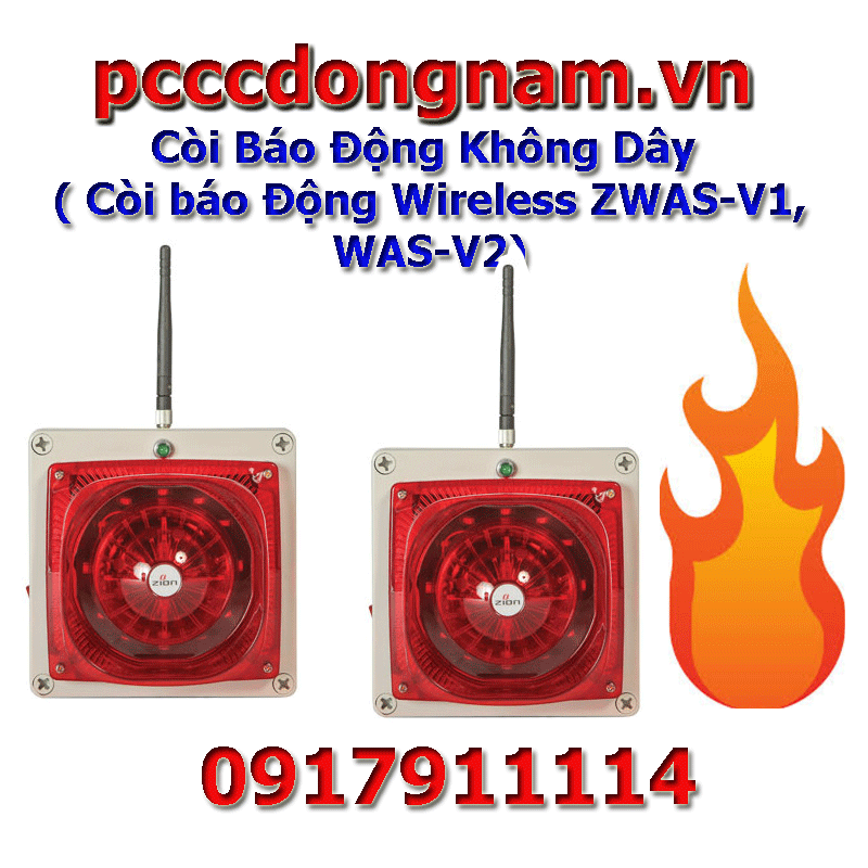 Còi Báo Động Không Dây ( Còi báo Động Wireless ZWAS-V1,WAS-V2)-Van Xả Tràn