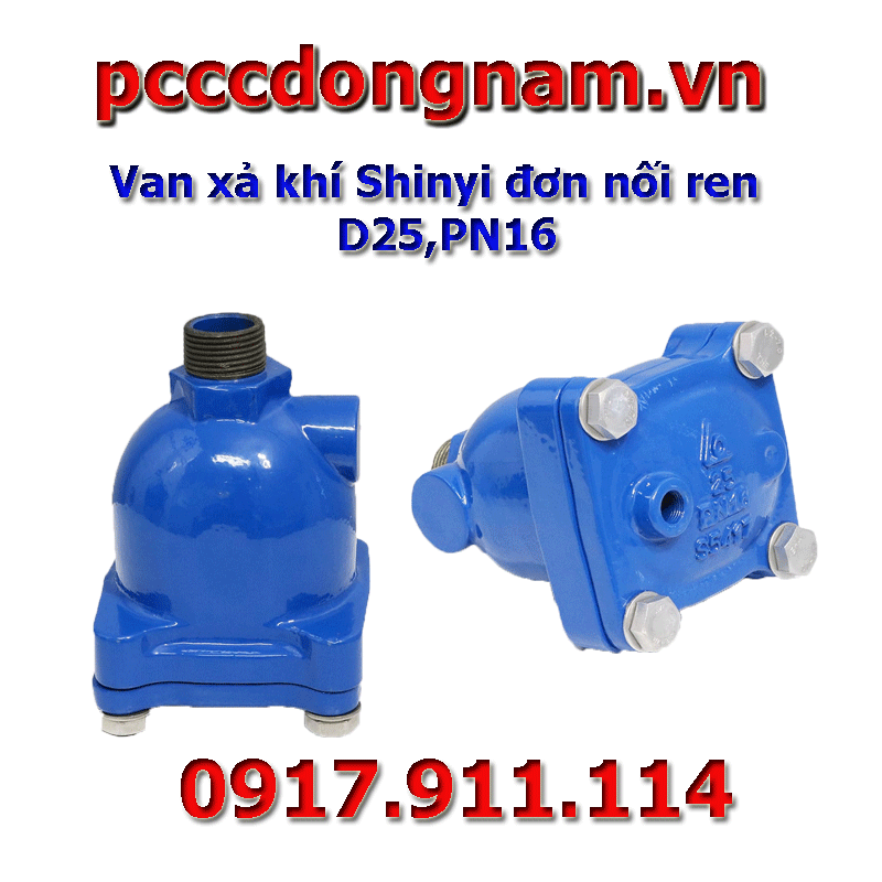 Van xả khí Shinyi đơn nối ren D25 PN16