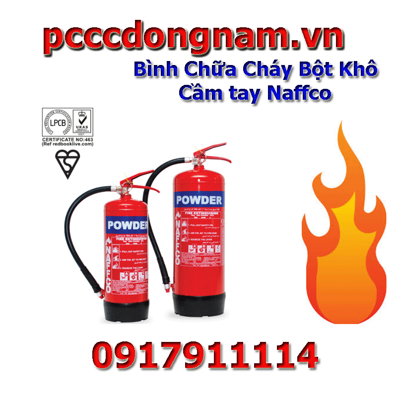 Bình Chữa Cháy Bột Khô Cầm Tay Naffco (BSI / LPCB )
