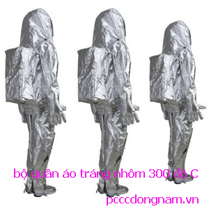 bộ quần áo tráng nhôm 300 độ C