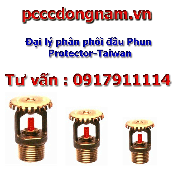 Đầu phun sprinkler vách tường Protector PS007 - Ngang Hướng