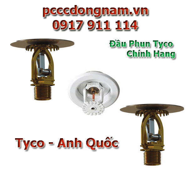 Kích thước Đầu phun Sprinkler Tyco Ty1234 Hướng Xuống