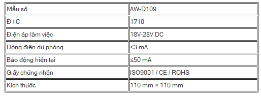 Chuông báo cháy thông minh địa chỉ AW-D109