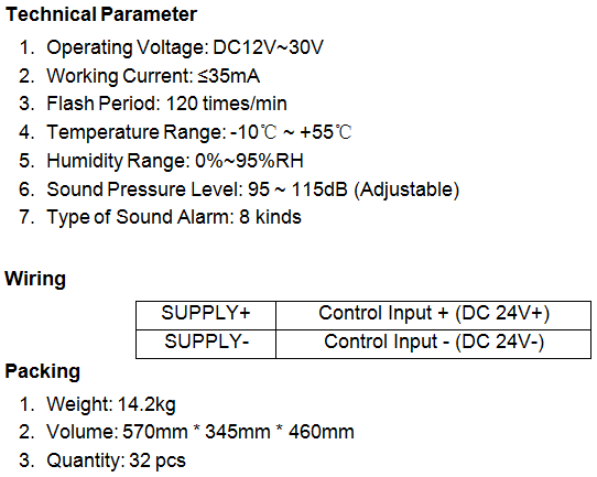 Conventional Fire Strobe Sounder AW-CSS2166-4