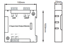 MAD-432-I, Mô đun điaảu khiển đị chỉ 2 đầu ra 24V Detnov