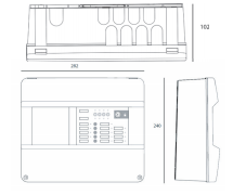 Tu Bao chay,Trung tâm báo cháy 4 vùng (zone) Detnov CCD-040