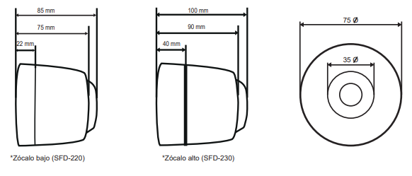 SFD-230-W,Còi báo động báo cháy kết hợp flash ngoài trời (trắng)
