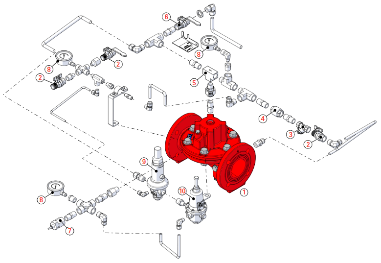 DELUGE PRESSURE REDUCING MODEL 68 DE HRV PR