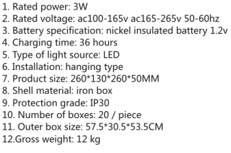 Đèn sự cố báo cháy ZS YF 1060