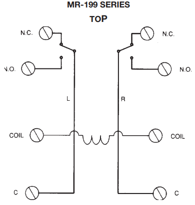 Rơ le nguồn DPDT hạng nặng MR-199