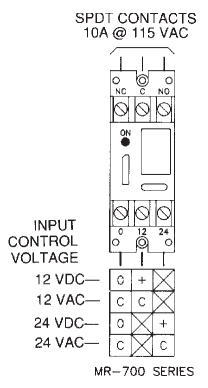 Rơle điều khiển bốn điện áp Dòng MR-700