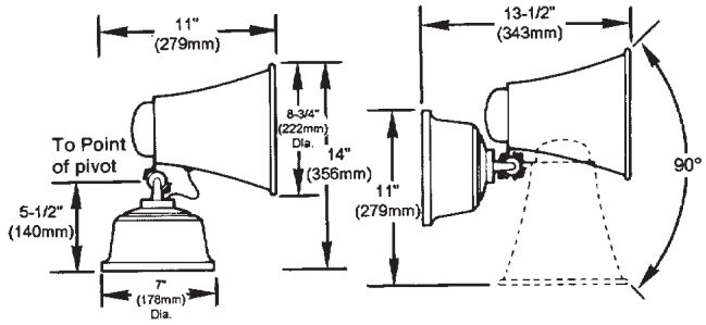 Loa báo động Kidde 5520D-AW(Horn/Siren Combination 5520D Series)