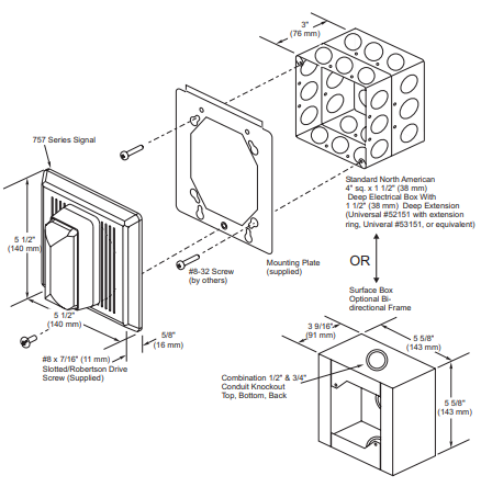 Loa, Loa báo động kết hợp đèn INT Series