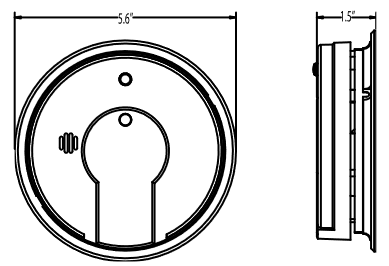 Đầu báo động khói quang điện 120V AC P12040