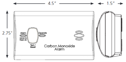Cảnh báo Carbon Monoxide hoạt động bằng pin Kidde KN-COB-LP2