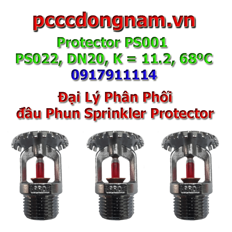 PS001 Đầu Phun Sprinkler Protector Hướng Lên 68 độ