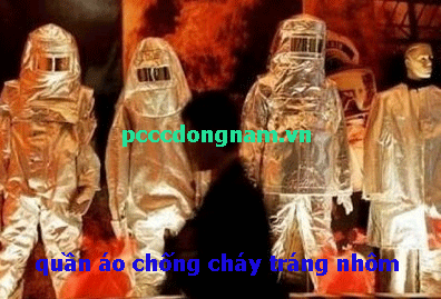 Quần áo chống cháy tráng nhôm 2000 độ Hàn Quốc