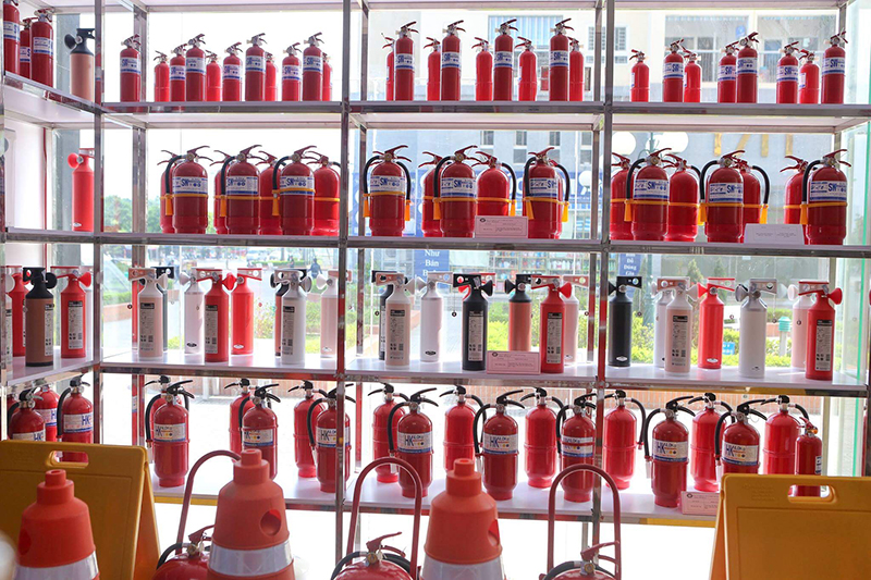 Full range of fire protection equipment is available for sale.