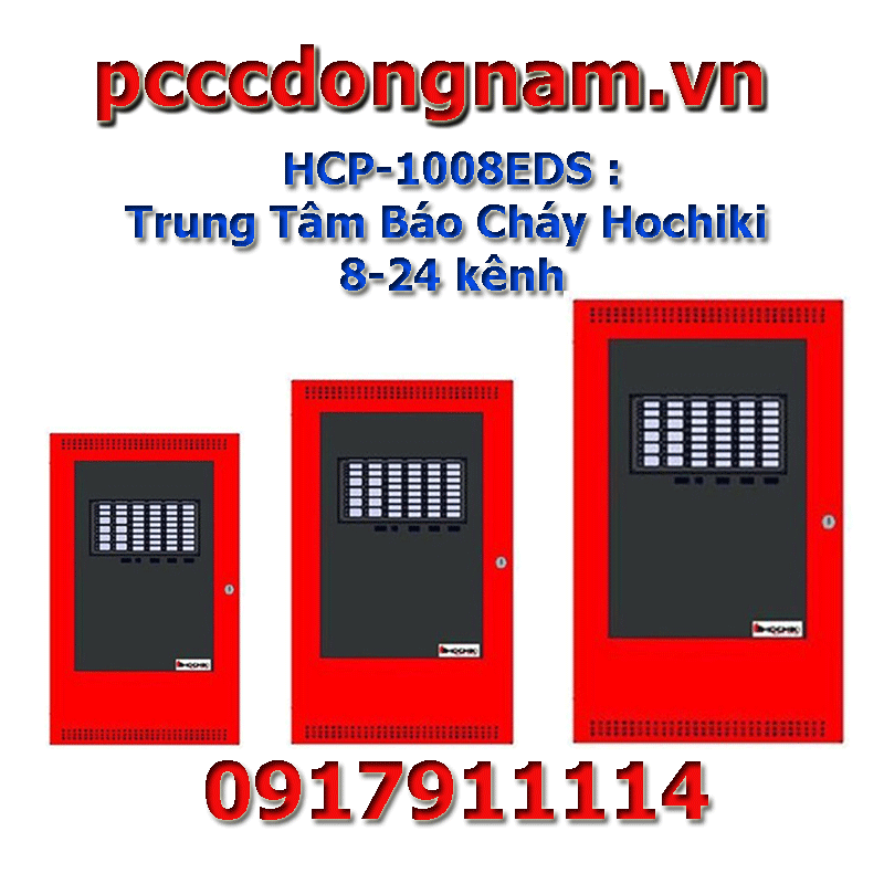 HCP-1008EDS,Trung Tâm Báo Cháy Hochiki 8-24 kênh